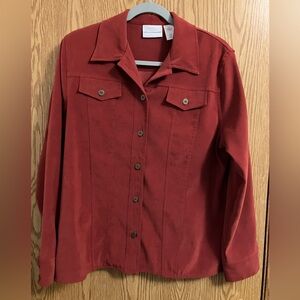 Alfred‎ Dunner Rust Button-Up Blazer Women’s Size 10